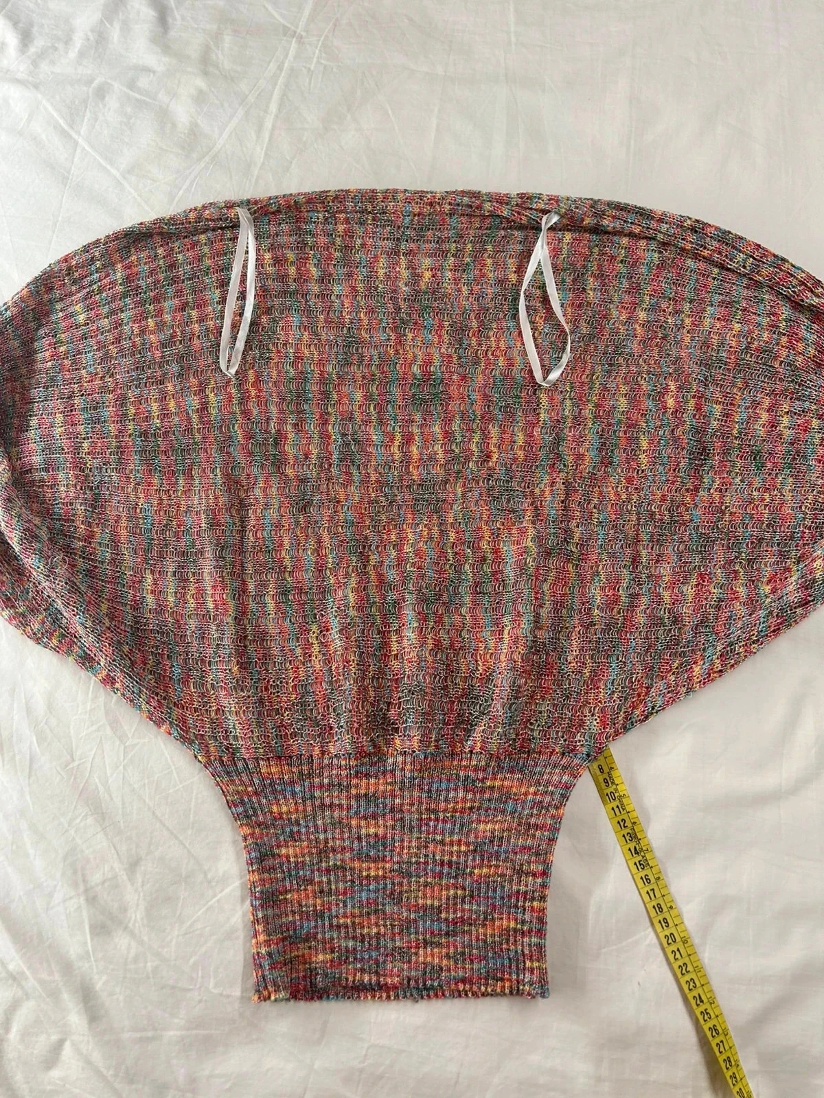 Top multicolor vintage believe em lã – photo 2